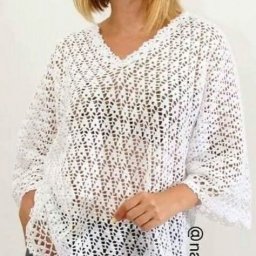 Узор для ажурной туники крючком