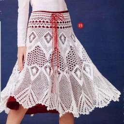 Узор для ажурной юбочки крючком