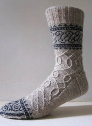 Вяжем носки "Железная ограда"