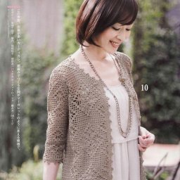 Ажурный жакет крючком