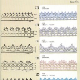 Кружева, связанные крючком