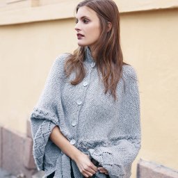 Готовимся к осени! Вяжем пончо спицами