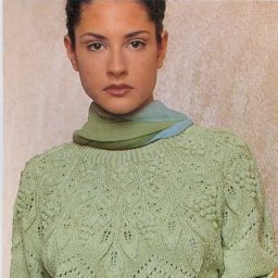 Узор для необычной кокетки спицами