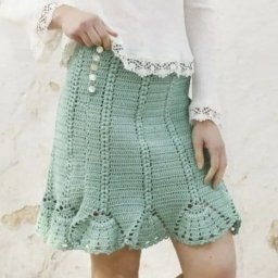 Вязаная юбочка крючком