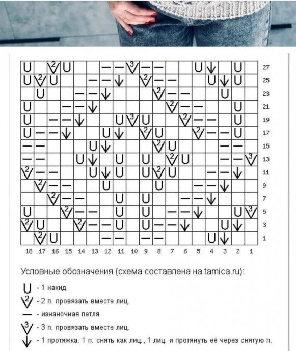 Ажурный узор спицами Ажурный узор спицами