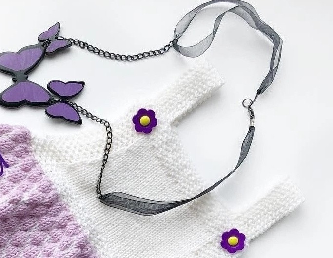 Сарафан &laquo;Нежность&raquo; из пряжи Drops Baby Merino