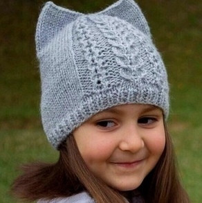 Вяжем шапочку с ушками