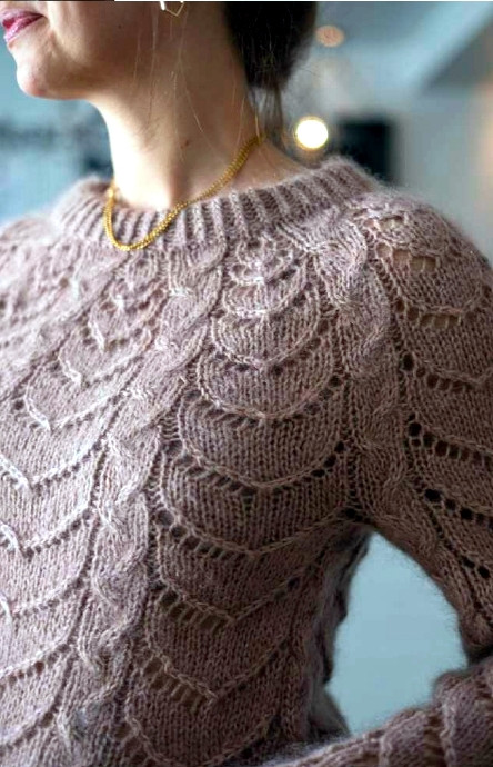 Джемпер "Сладкое сердце". Спицы.