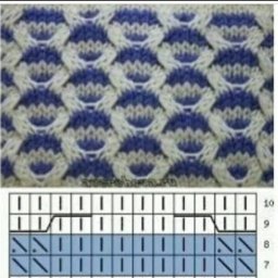 Узор спицами