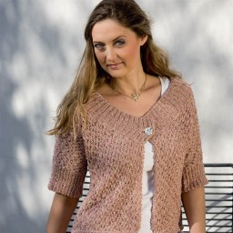 Кардиган на одной пуговице