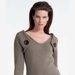 Пуловер с пристегивающимися рукавами