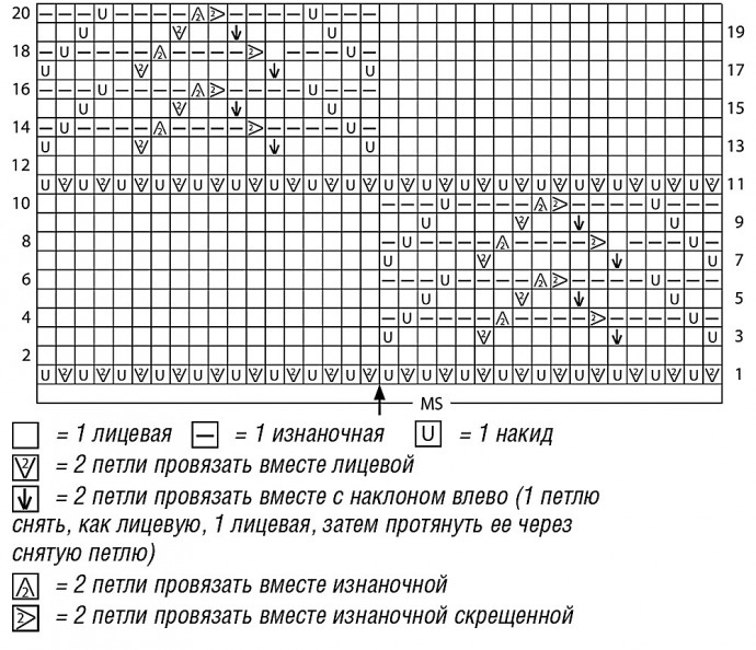 Ажурный джемпер с заклепками