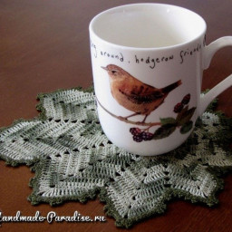 Осенние кленовые листья крючком. Схемы.