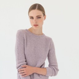 Пуловер с круглым вырезом