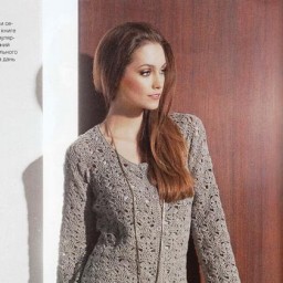 Элегантный кардиган крючком