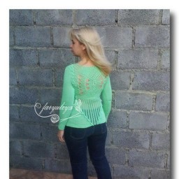 Пуловер "Душистой мяты аромат" от NUO FARYULIYA