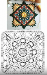 Красивые мотивы крючком