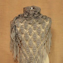 Ажурная шаль крючком