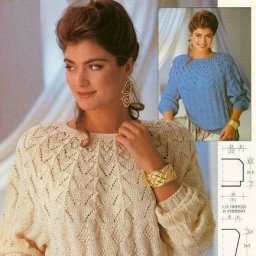 Ажурный пуловер в стиле ретро, вяжем спицами