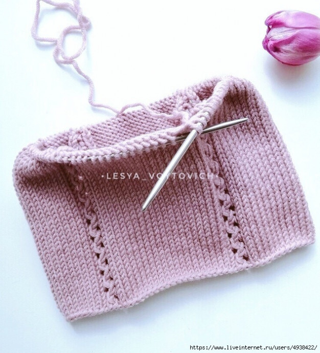 Шапочка «candy» спицами