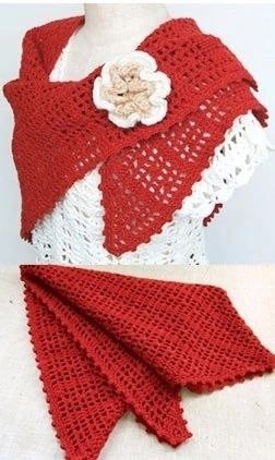 Две косынки крючком Две косынки крючком