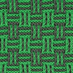 Интересный узор спицами