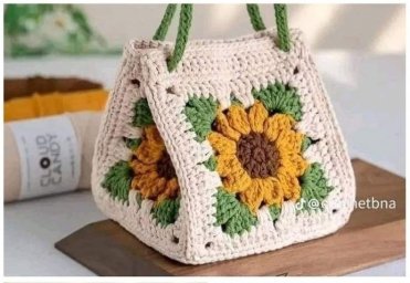 Сумка из мотивов с подсолнухами — маленькое солнце в ваших руках