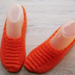 Несложные следки на двух спицах