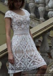 Изящное платье крючком