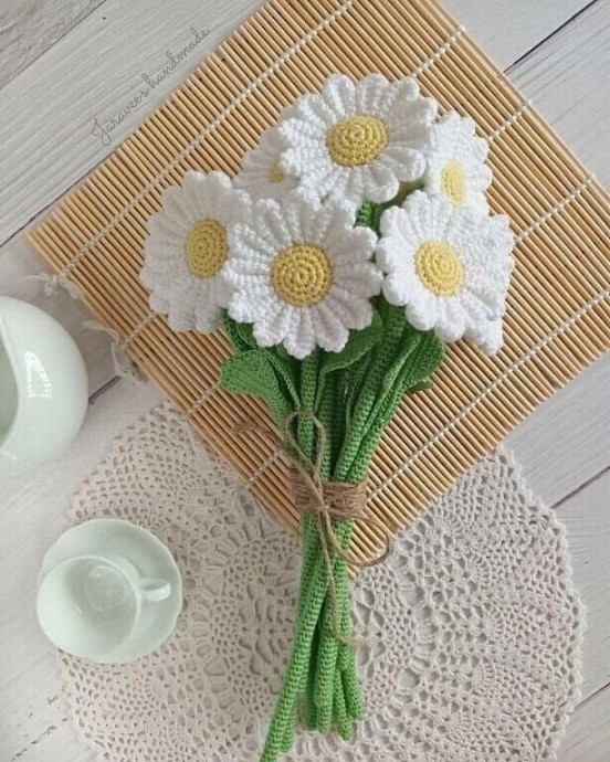 Ромашки крючком Ромашки крючком