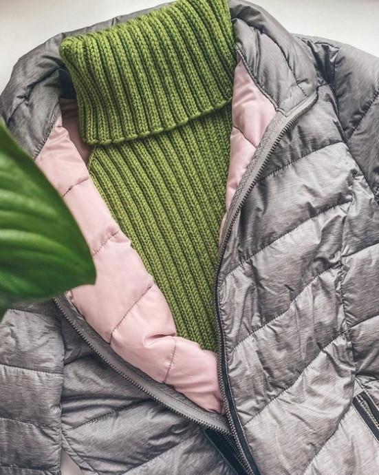 Манишка спицами