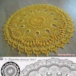 Вязаные салфетки