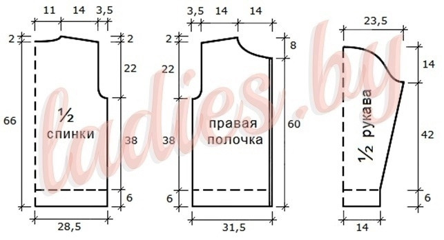 Мужской жакет на молнии, вяжем спицами Мужской жакет на молнии, вяжем спицами