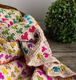 Плед крючком