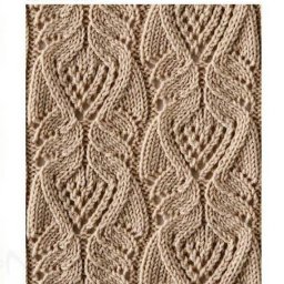 Роскошный узор для любителей вязать спицами