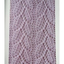 Узор спицами «Листья»