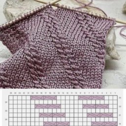 Интересный узор спицами, в вашу копилку