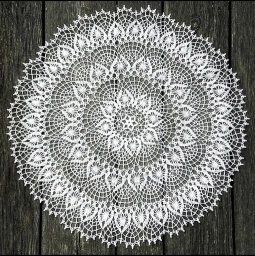 Красивая салфетка крючком