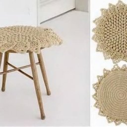 Красивые вязаные сидушки