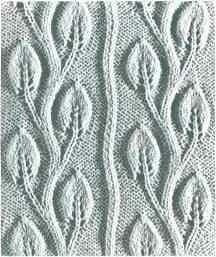 Весеннее настроение – узор "веточка" для женских пуловеров