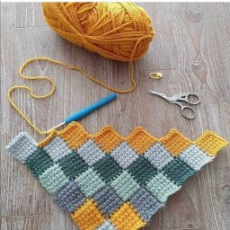 Тeхникa "из yглa в yгол", вяжем крючком