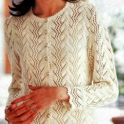 Узор спицами для кофточки, пуловера
