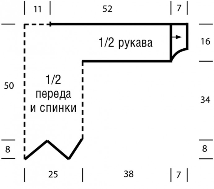 Вяжем стильный джемпер