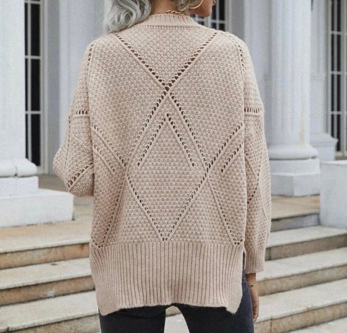 Модный, стильный пуловер 1
