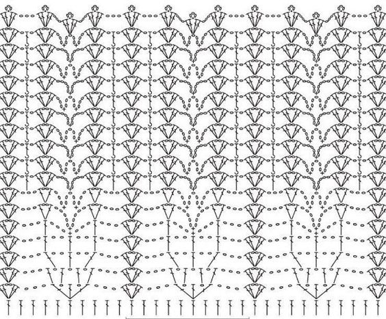 Роскошный узор для любителей вязать крючком