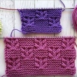 Узор "Гиaцинт" по плaточной вязке