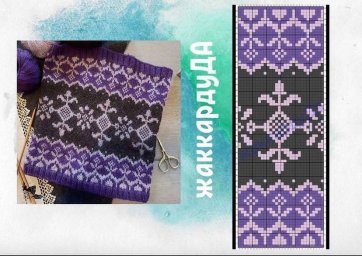 Узоры спицами, понравятся любителям жаккарда