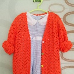 Жакет для девочки крючком