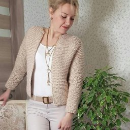 Универсальный жакет спицами