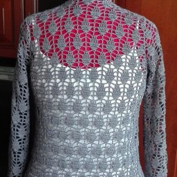Ажурный кардиган, для любителей вязать крючком